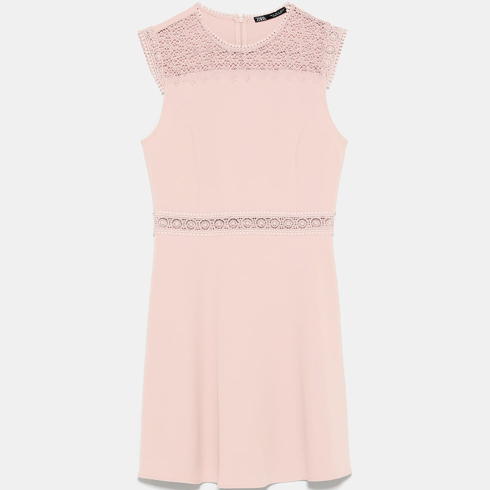 Zara Contrasting Lace Dress—NWOT in XS or new condition Medium - Picture 3 of 8